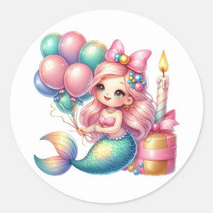 Schattigee Kleurrijke Zeemeermin Stickers