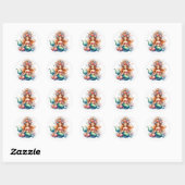 Schattigee Kleurrijke Zeemeermin Stickers (Vel)