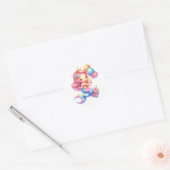 Schattigee Kleurrijke Zeemeermin Stickers (Envelop)
