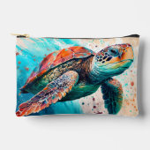 Schattigee Kleurrijke Zwemmen Zee Schildpad Etui (Voorkant)