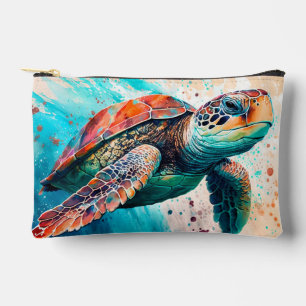 Schattigee Kleurrijke Zwemmen Zee Schildpad Etui