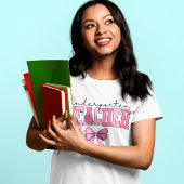 Schattigee kleuterjuf Pink Bow Design T-shirt