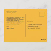 Schattigee kleuterschool Afstuderen Aankondiging Briefkaart (Achterkant)