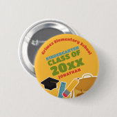 Schattigee Kleuterschool Graduation Party Ronde Button 5,7 Cm (Voorkant /achterkant)