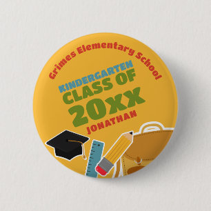 Schattigee Kleuterschool Graduation Party Ronde Button 5,7 Cm