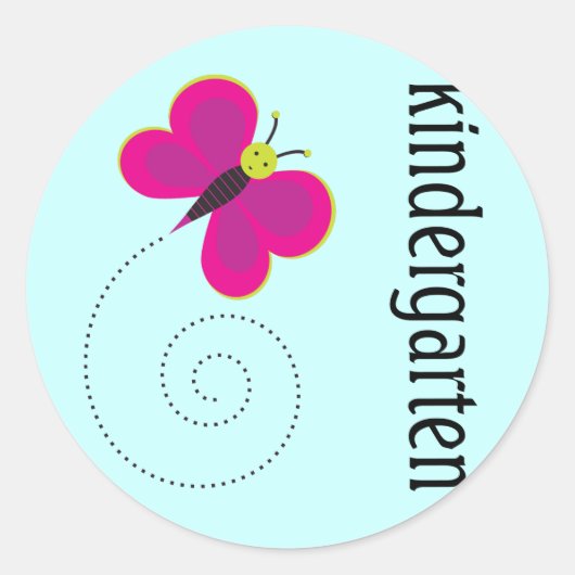 Schattigee Kleuterschool Leraar Sticker (Voorkant)