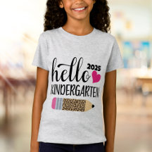 Schattigee kleuterschool T-shirt Terug naar school