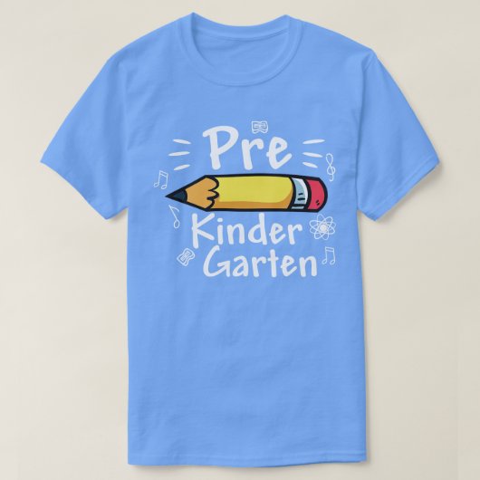 Schattigee kleuterschool terug naar school Pre K T T-shirt (Design voorkant)