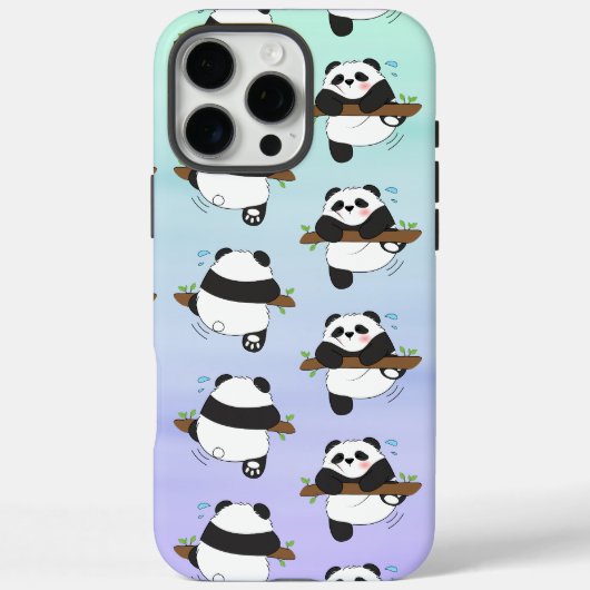 Schattigee klimpanda dubbele zijkant vooraan Case-Mate iPhone case (Achterkant)