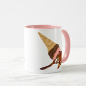 Schattigee Kluizenkrab met ijskegelvormige schelp Mok (Voorkant rechts)