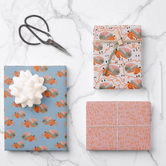 Schattigee Kluizenkrab Wrapping Paper Collectie (Voorkant)