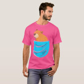 Schattigee knaagdierzak capibara t-shirt (Voorkant volledig)