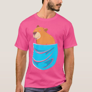 Schattigee knaagdierzak capibara t-shirt