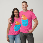 Schattigee knaagdierzak capibara t-shirt (Unisex)