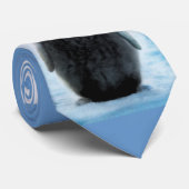 Schattigee knuffel pinguïn-liefhebber Art Necktie Stropdas (Opgerold)