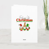 Schattigee Knuffelkitten Kerst Kaart (Achterkant)