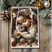Schattigee Knuffelkitten Kerst Medium Cadeauzakje