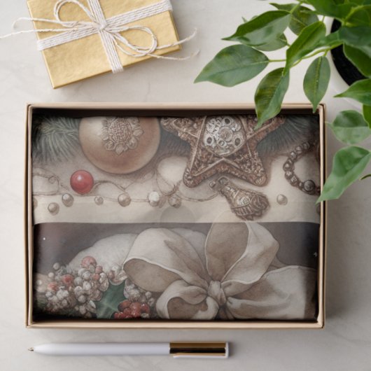 Schattigee Knuffelkitten Kerst Tissuepapier (Geschenk)