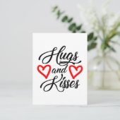 Schattigee knuffels kussen Valentijn Feestdagenkaart (Staand voorkant)