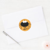 Schattigee knuffelspin Halloween Envelope Seals Ronde Sticker (Envelop)