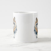 Schattigee knuffelwolven beste vrienden voor altij grote koffiekop (Voorkant)