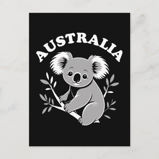 Schattigee Koala - Australië Briefkaart (Voorkant)