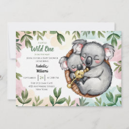 Schattigee Koala Baby en Koala Moeder Baby shower Kaart