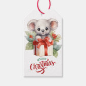 Schattigee Koala Beer Cadeaupakket Kerst Cadeaulabel (Voorkant)