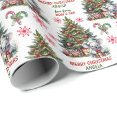 Schattigee Koala Beer kerstboom Kinder Cadeaupapier (Rol Hoek)
