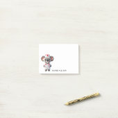 Schattigee Koala Beer Nurse Gepersonaliseerd 4x4 Post-it® Notes (Op bureau)