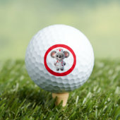 Schattigee Koala Beer Nurse met rode stethoscoop Golfballen (Insitu Shirt)