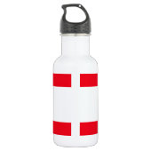 Schattigee Koala Beer Nurse met rode stethoscoop Waterfles (Achterkant)