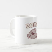 Schattigee Koala Beer Picking Nose Bored Funny Koffiemok (Voorkant links)