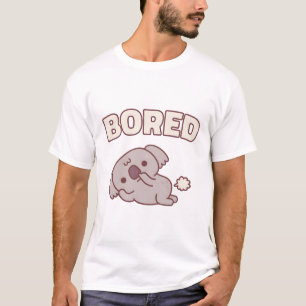 Schattigee Koala Beer Picking Nose Bored Funny T-shirt