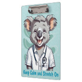 Schattigee Koala Cadeaus voor Fysiotherapeuten Art Klembord (Links)