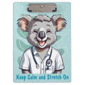 Schattigee Koala Cadeaus voor Fysiotherapeuten Art Klembord (Voorkant)