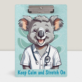 Schattigee Koala Cadeaus voor Fysiotherapeuten Art Klembord