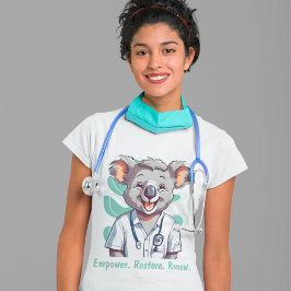 Schattigee Koala Cadeaus voor Fysiotherapeuten Art T-shirt