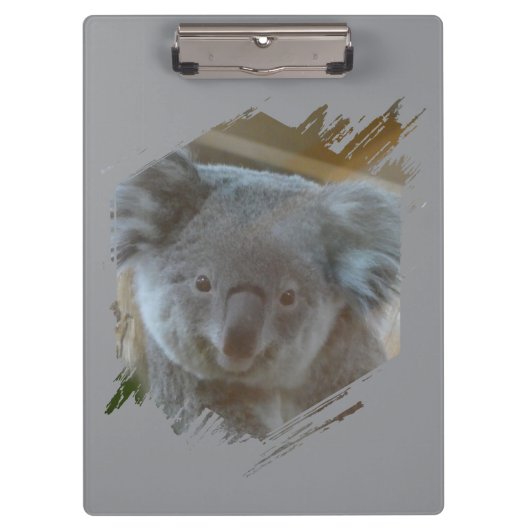 Schattigee Koala Cust. BG Klembord (Voorkant)