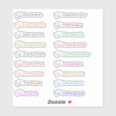 Schattigee Koala Custom Meerdere Namen Stickers (Vel)