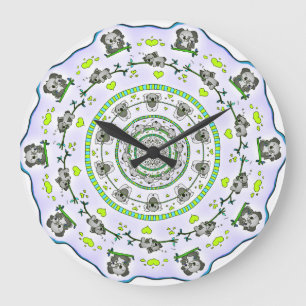 SCHATTIGEE KOALA DESIGN WANDKLOK