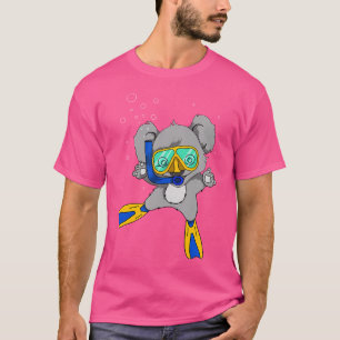 Schattigee Koala Diving Australië Diver T-shirt