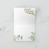 Schattigee Koala en Eucalyptus Baby shower Dank u Bedankkaart (Binnen)