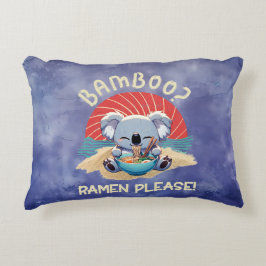 Schattigee Koala eten Ramen  Sunshine Accent Kussen