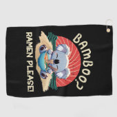 Schattigee Koala eten Ramen  Sunshine Golfhanddoek (Horizontaal)