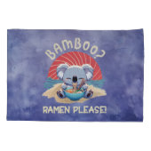 Schattigee Koala eten Ramen  Sunshine Kussensloop (Achterkant)