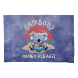 Schattigee Koala eten Ramen  Sunshine Kussensloop