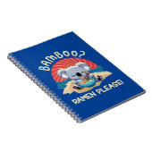 Schattigee Koala eten Ramen  Sunshine Notitieboek (Rechterzijde)