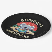 Schattigee Koala eten Ramen  Sunshine Papieren Bordje (Gekanteld)