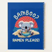 Schattigee Koala eten Ramen  Sunshine Planner (Achterkant)